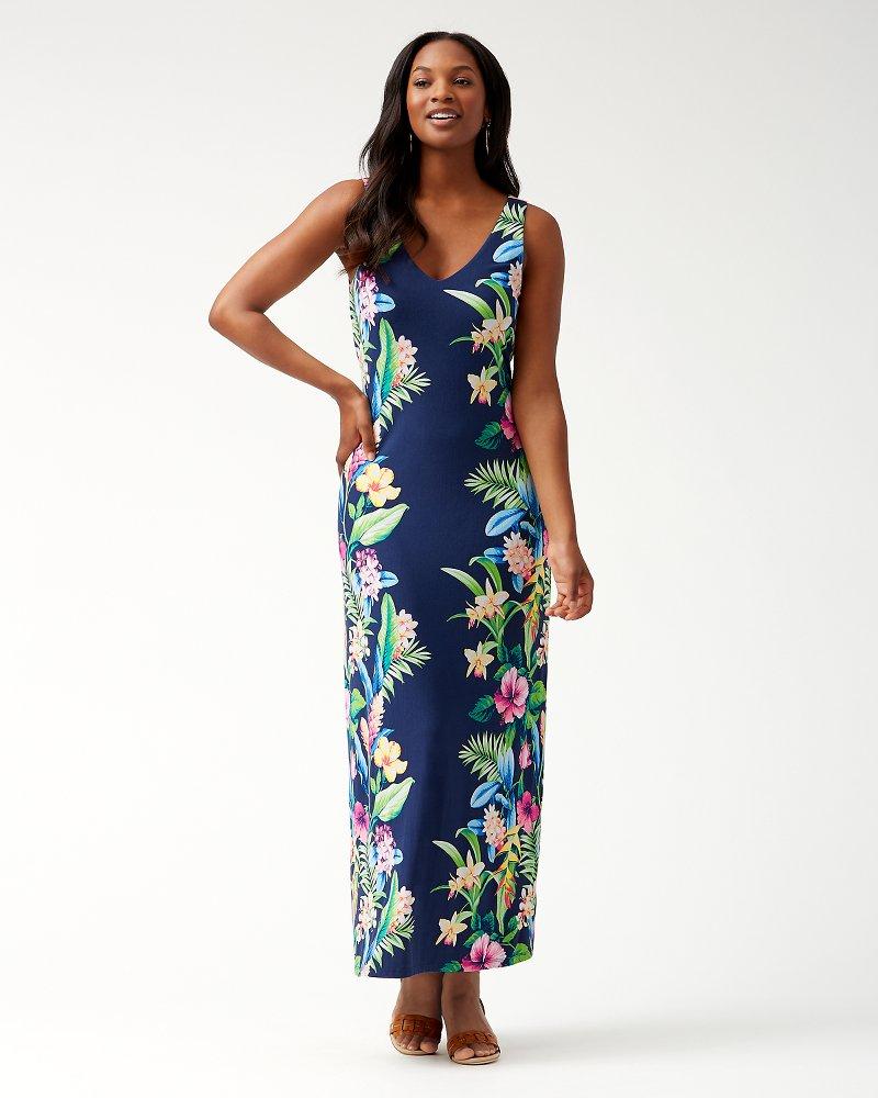 Tommy Bahama Tropicalia Tambour Maxi Dress in Blue | Lyst
