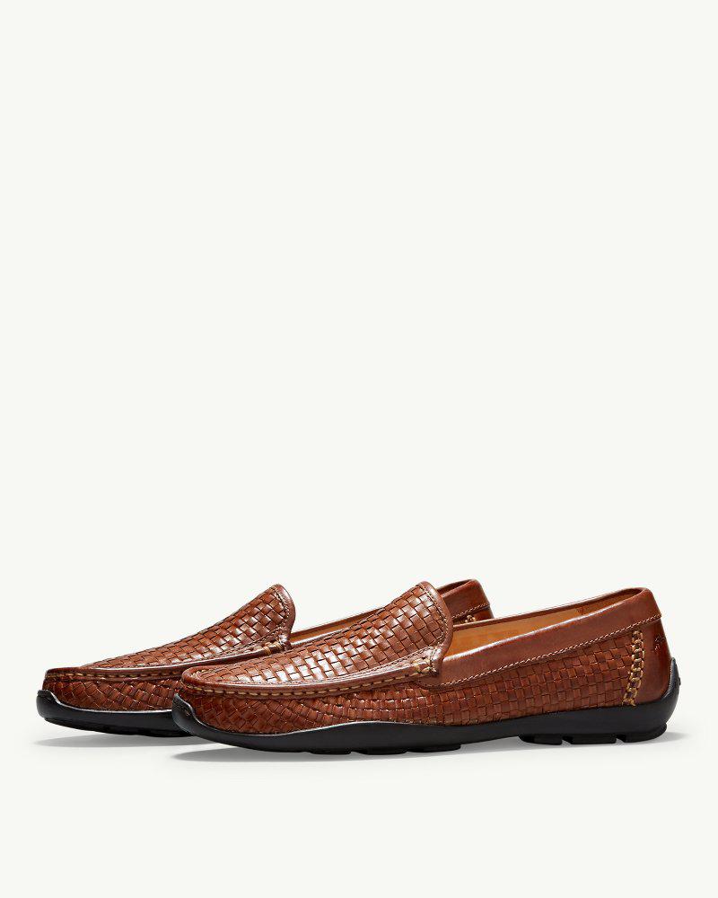 orson woven leather venetian drivers