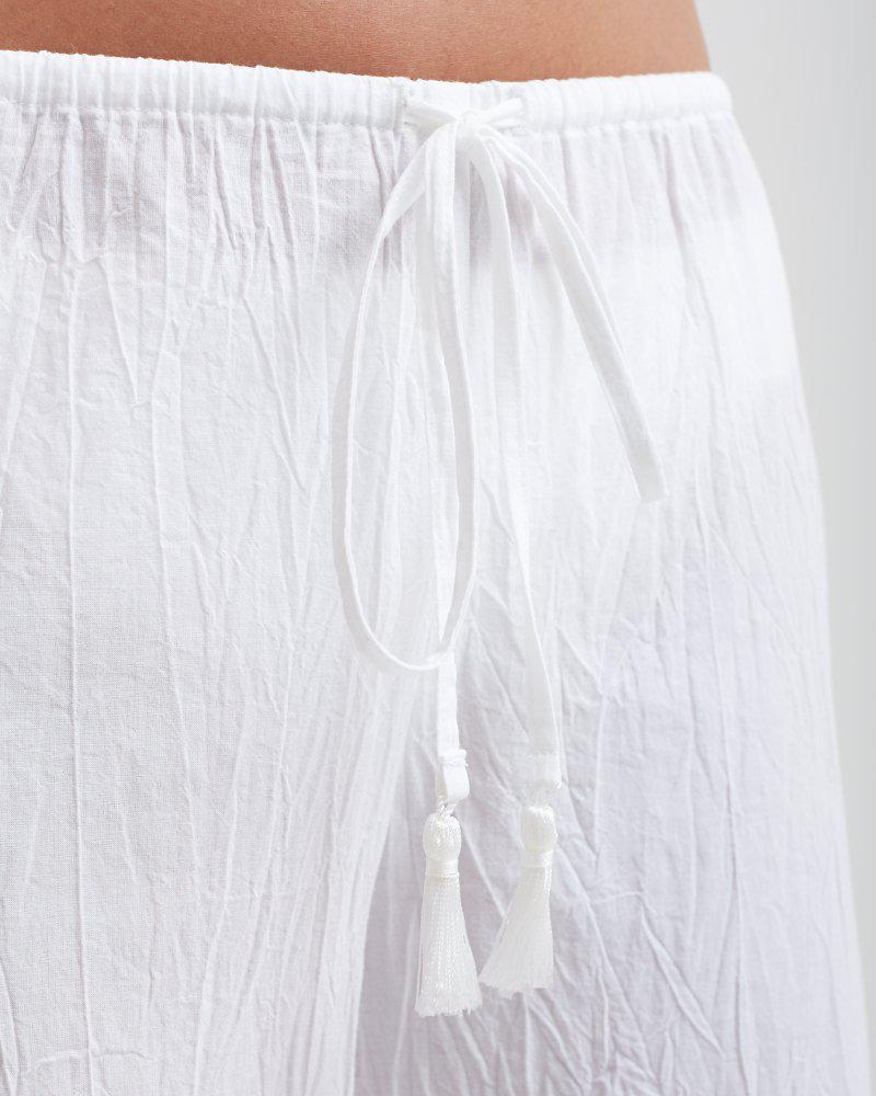 Tommy Bahama Crinkle Cotton Drawstring Pants With Tassels in White Lyst