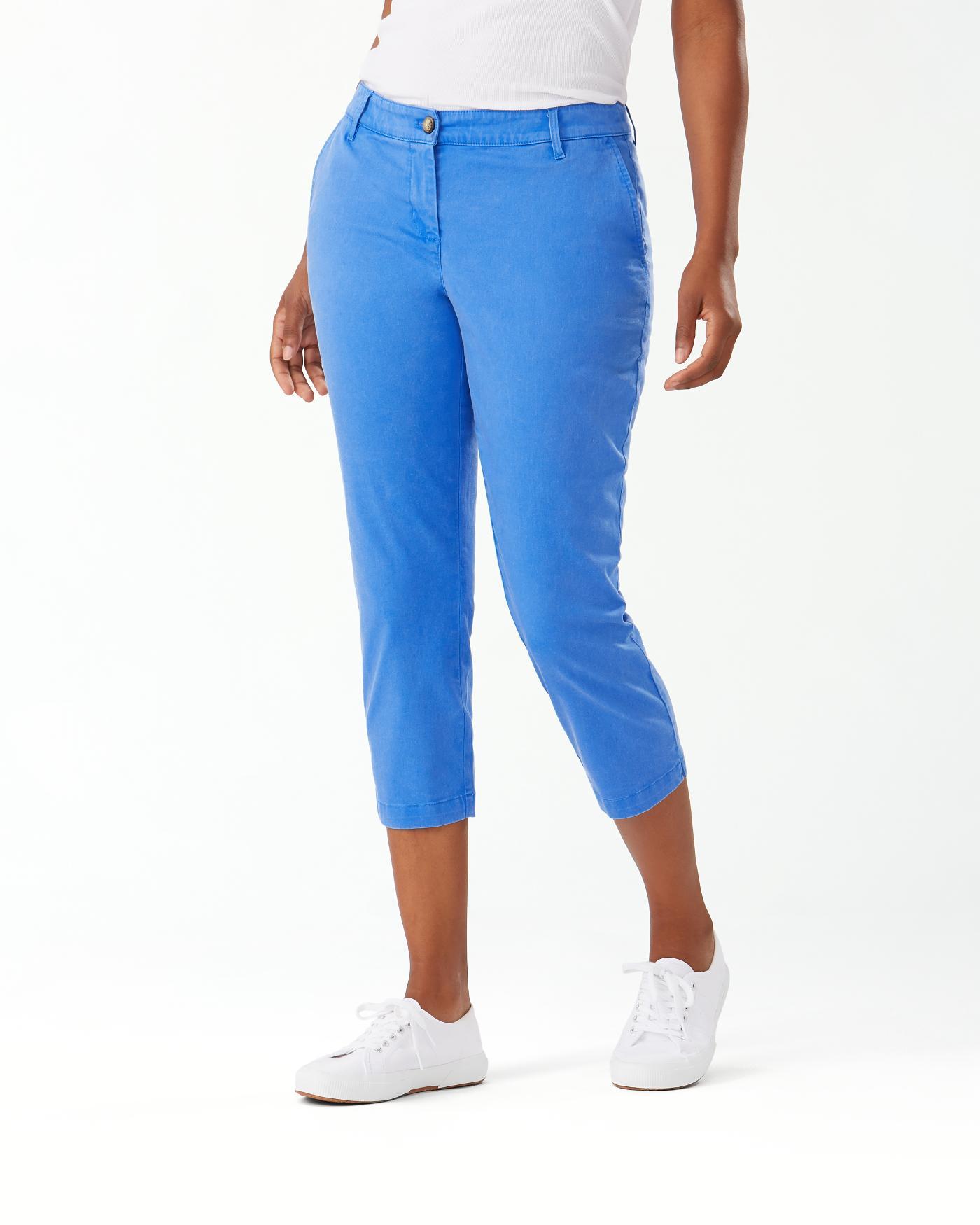 Tommy Bahama Silk Boracay Cropped Pants in Blue - Lyst