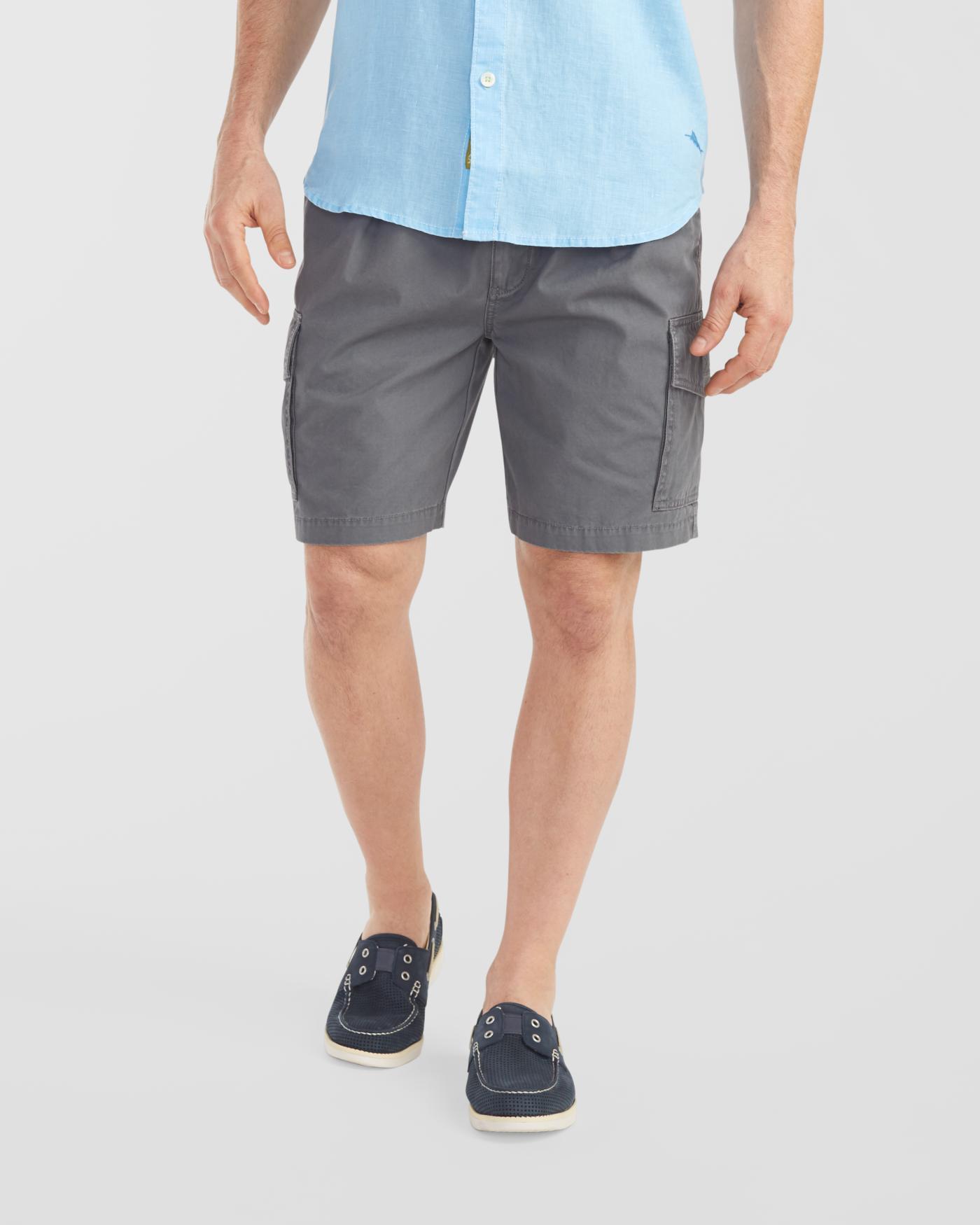 Tommy Bahama Cotton Bahama Survivor 8inch Elasticwaist Shorts in Gray