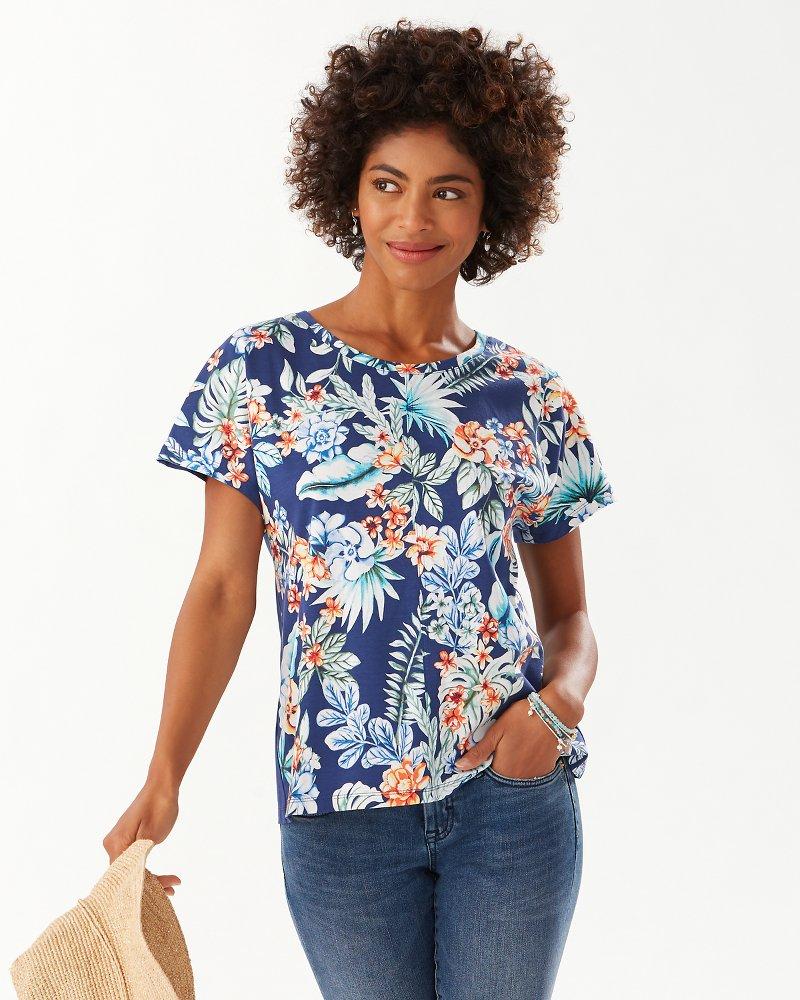 Tommy Bahama Cotton Resort Blooms Top in Blue - Lyst