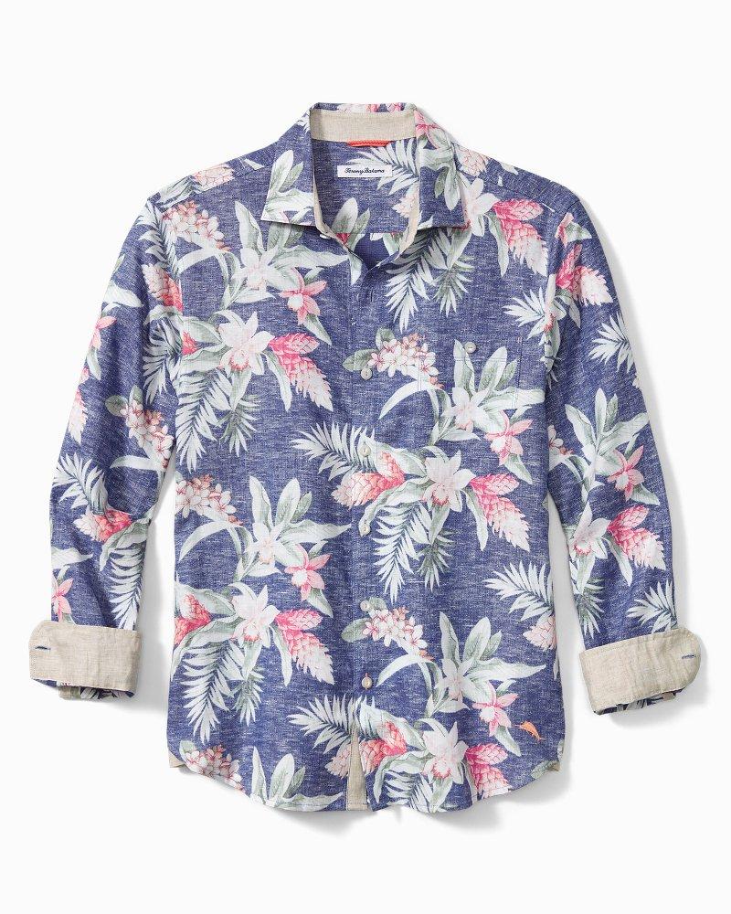 Tommy Bahama Barbados Breeze Beach Bloom Stretchlinen Shirt in Blue
