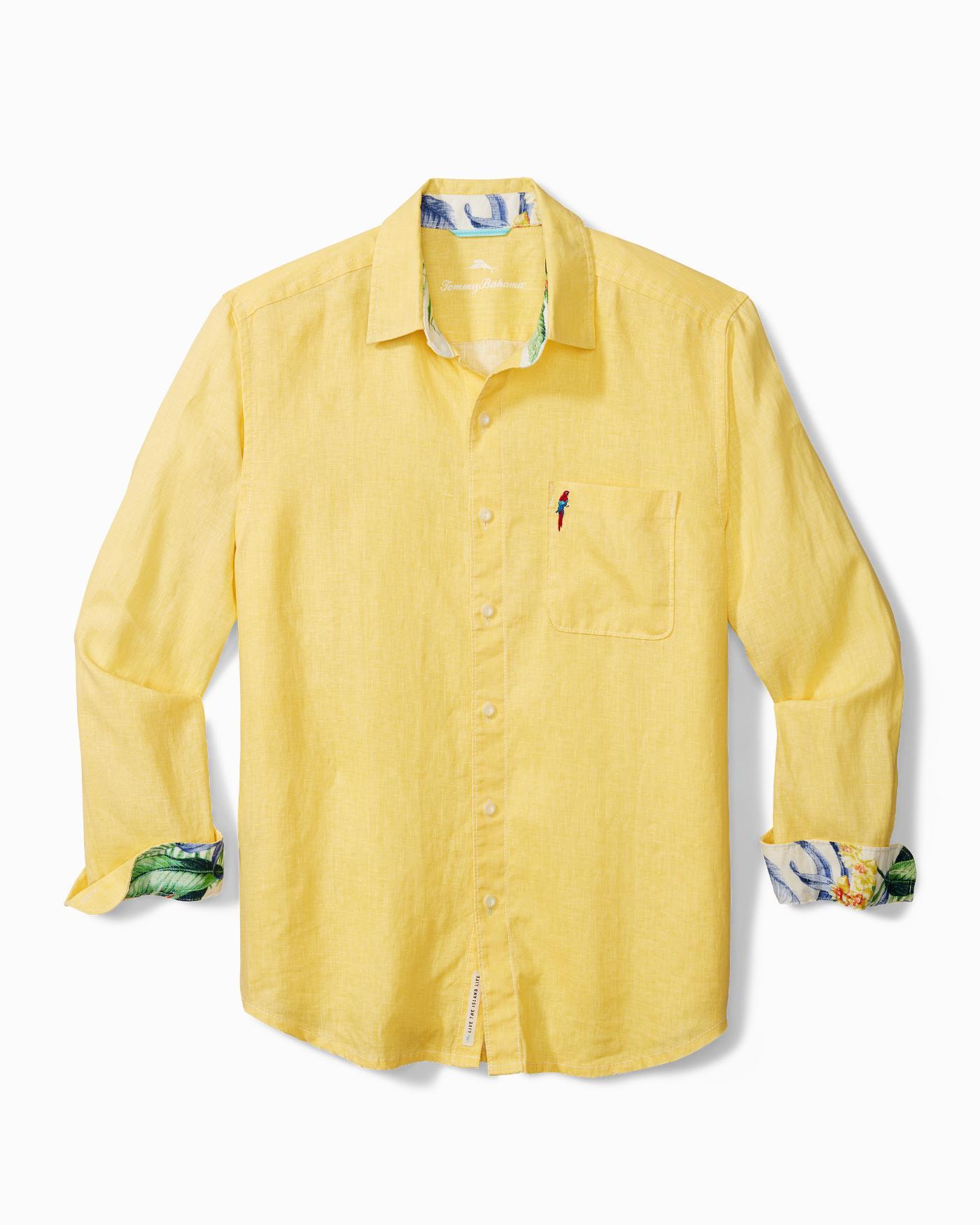 Buy > tommy bahama yellow shirt > in stock