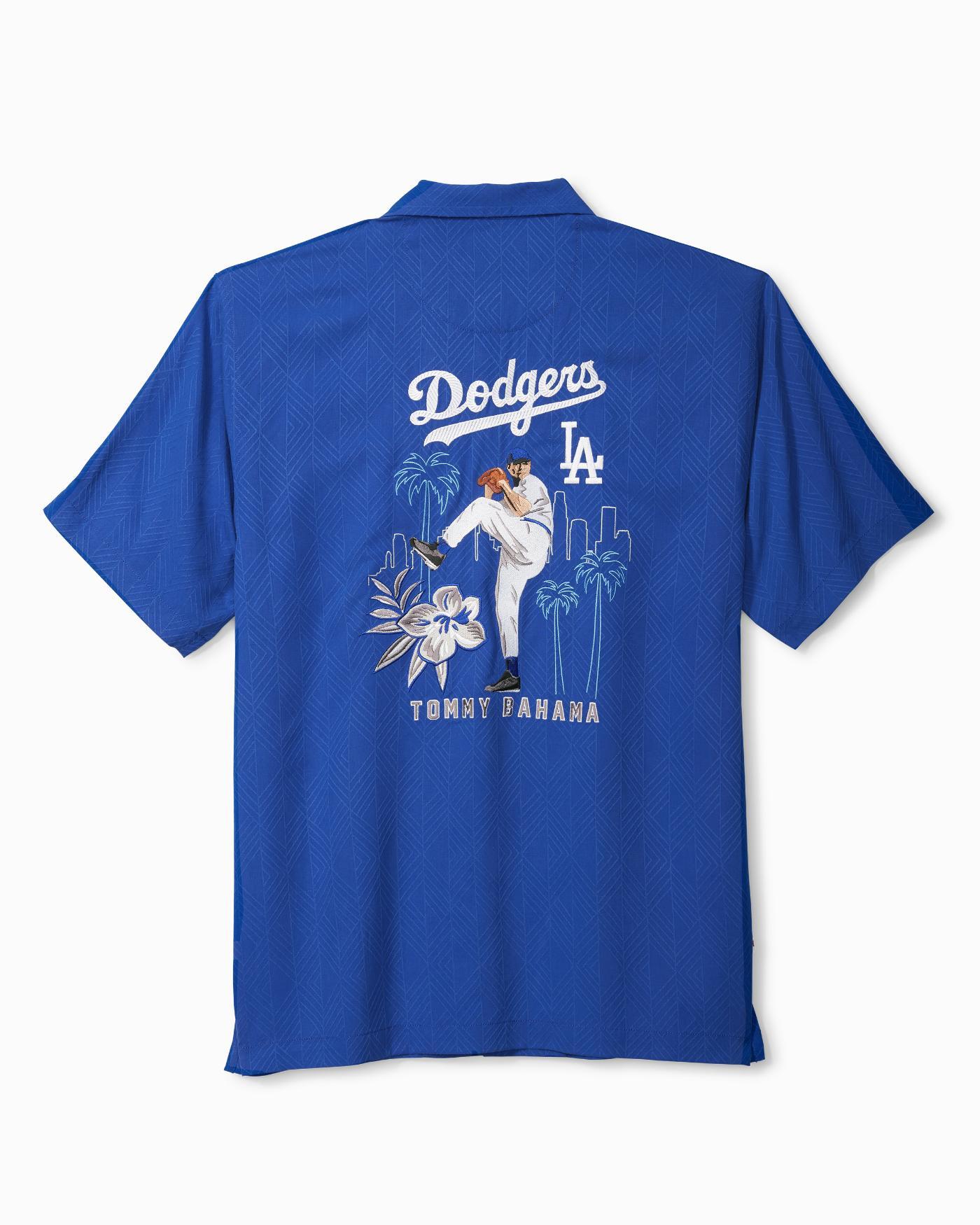 Undskyld mig sammensnøret parade Tommy Bahama Mlb® Strike One Dodgers Camp Shirt in Blue for Men | Lyst