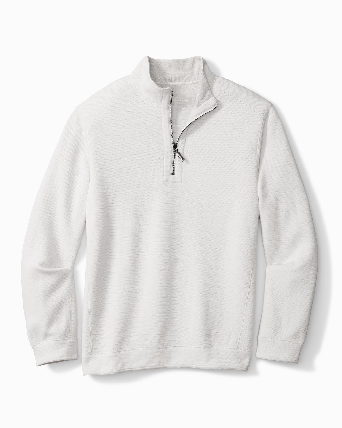 Tommy Bahama Cotton Big & Tall Flipshore Half-zip Sweatshirt in Pale ...