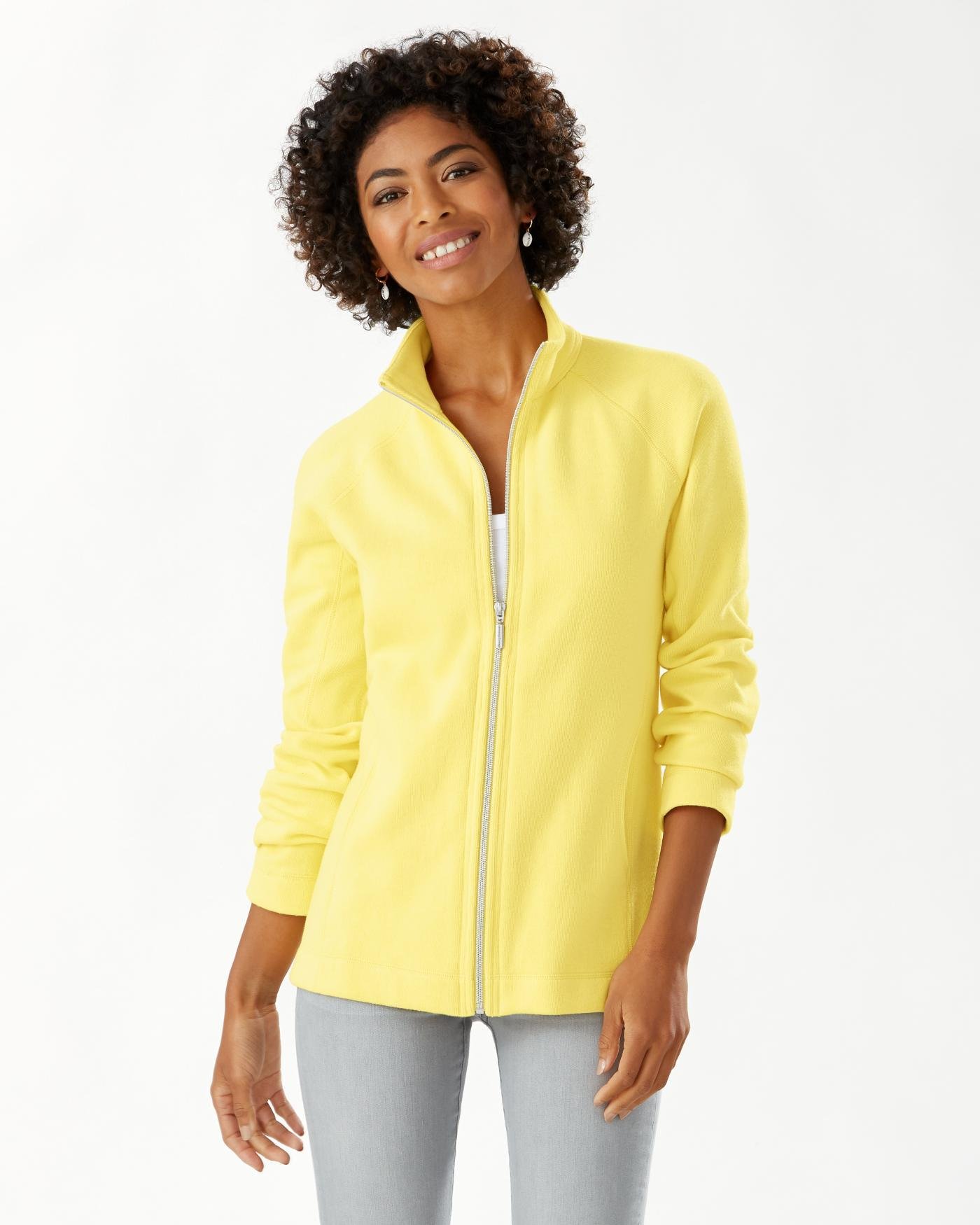 Tommy Bahama Cotton The New Aruba Full-zip Sweatshirt in Yellow - Lyst