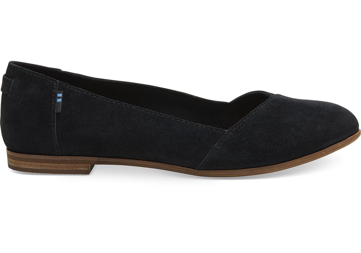 toms julie printed suede flat