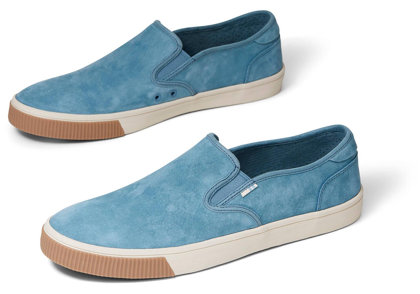 toms suede slip ons