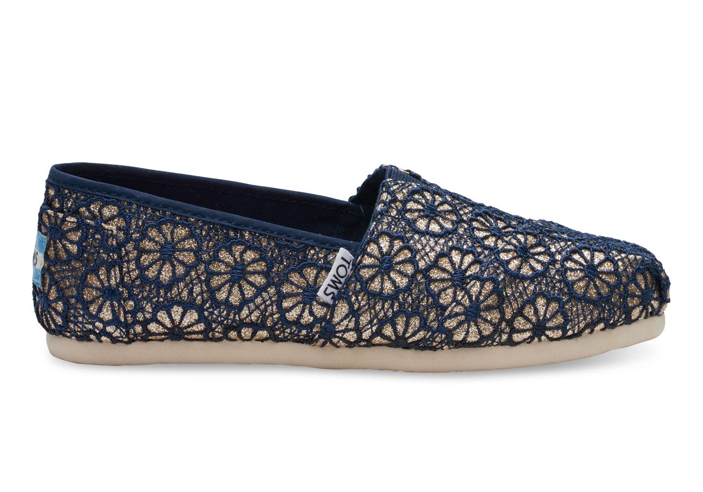toms crochet glitter