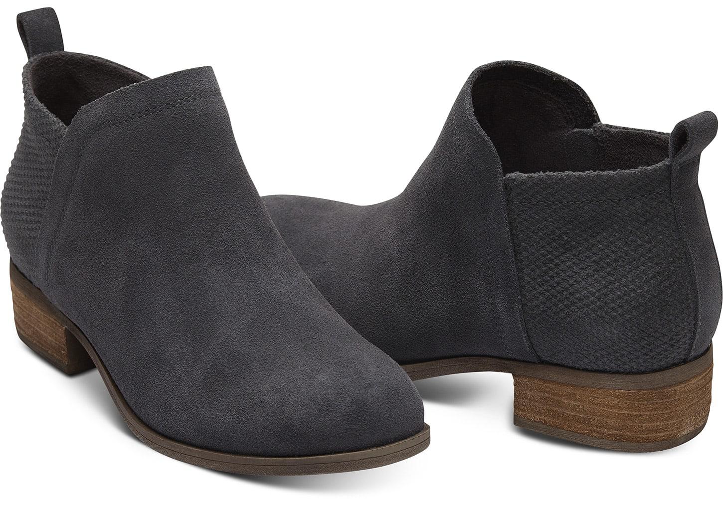 forged iron suede and textured velour mix women's deia booties