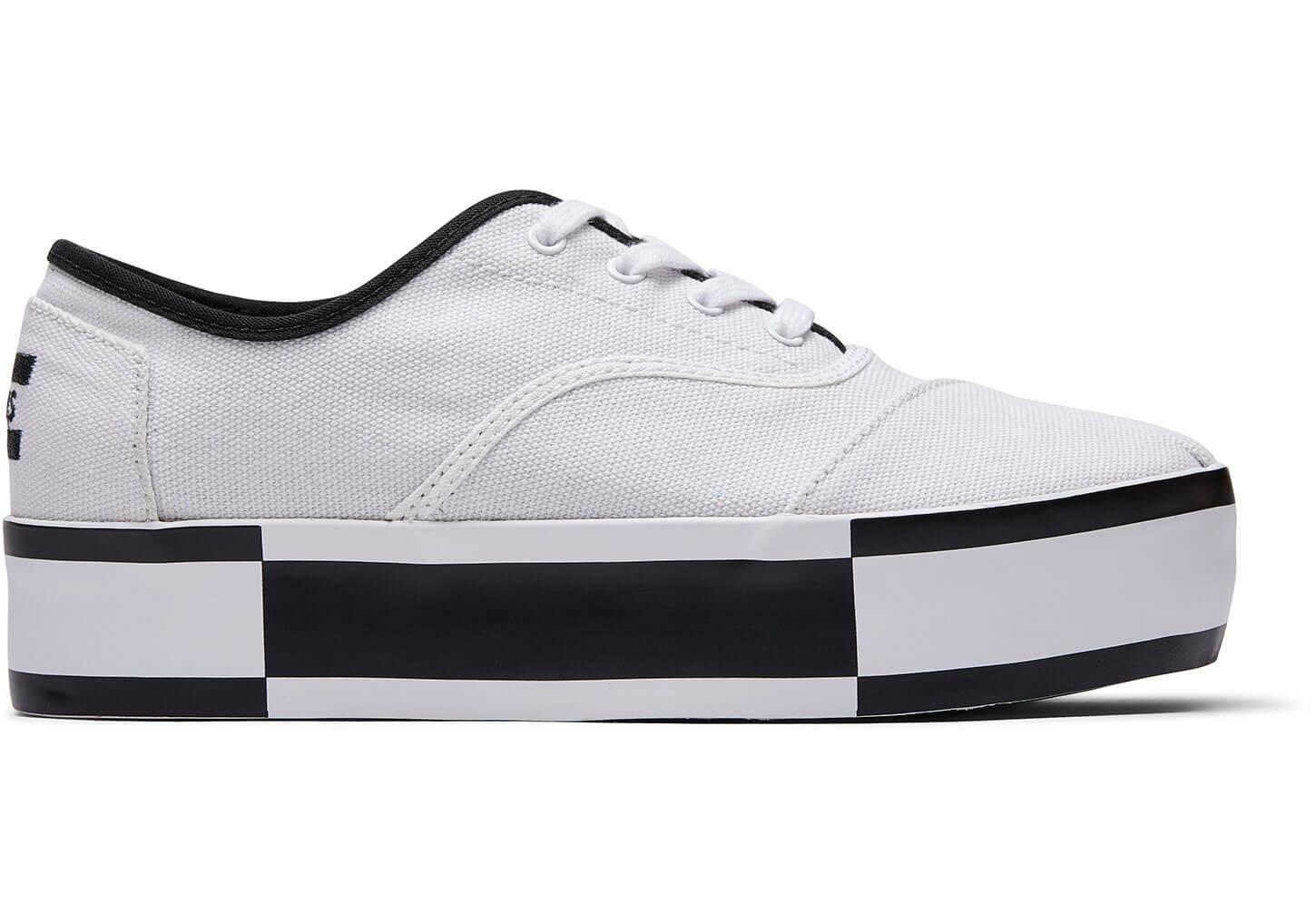 toms canvas platform shoes