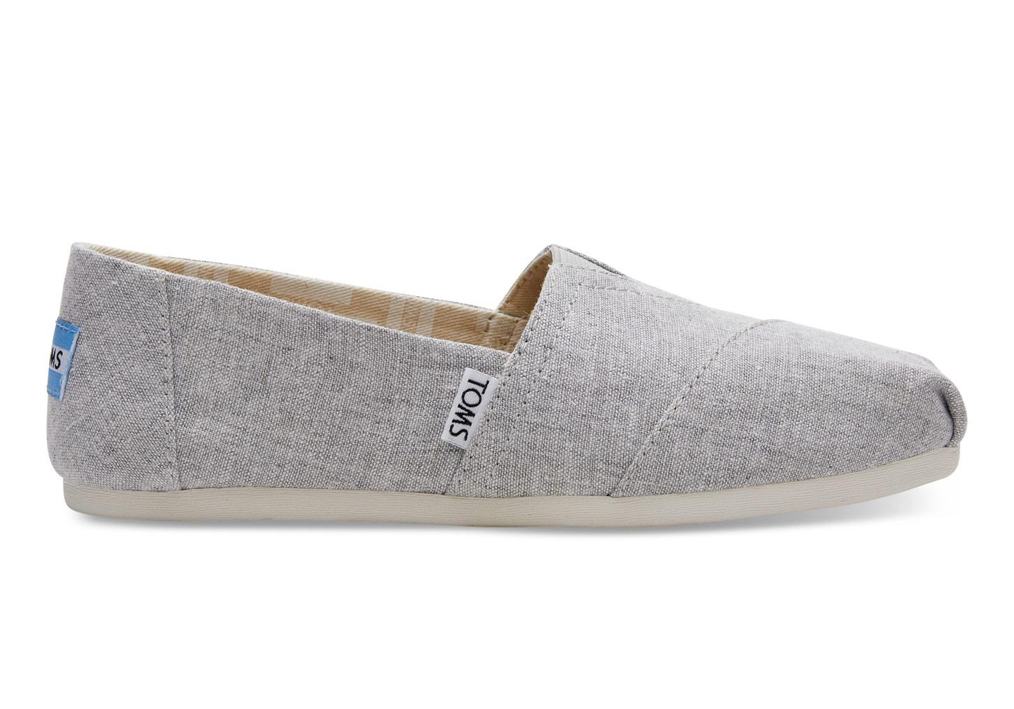 toms drizzle grey slub chambray