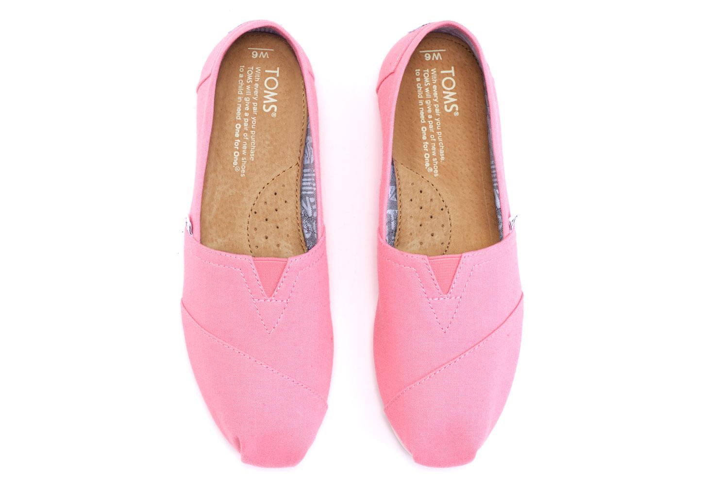 TOMS Pink Lemonade Canvas Women's Classics in Pink - Lyst