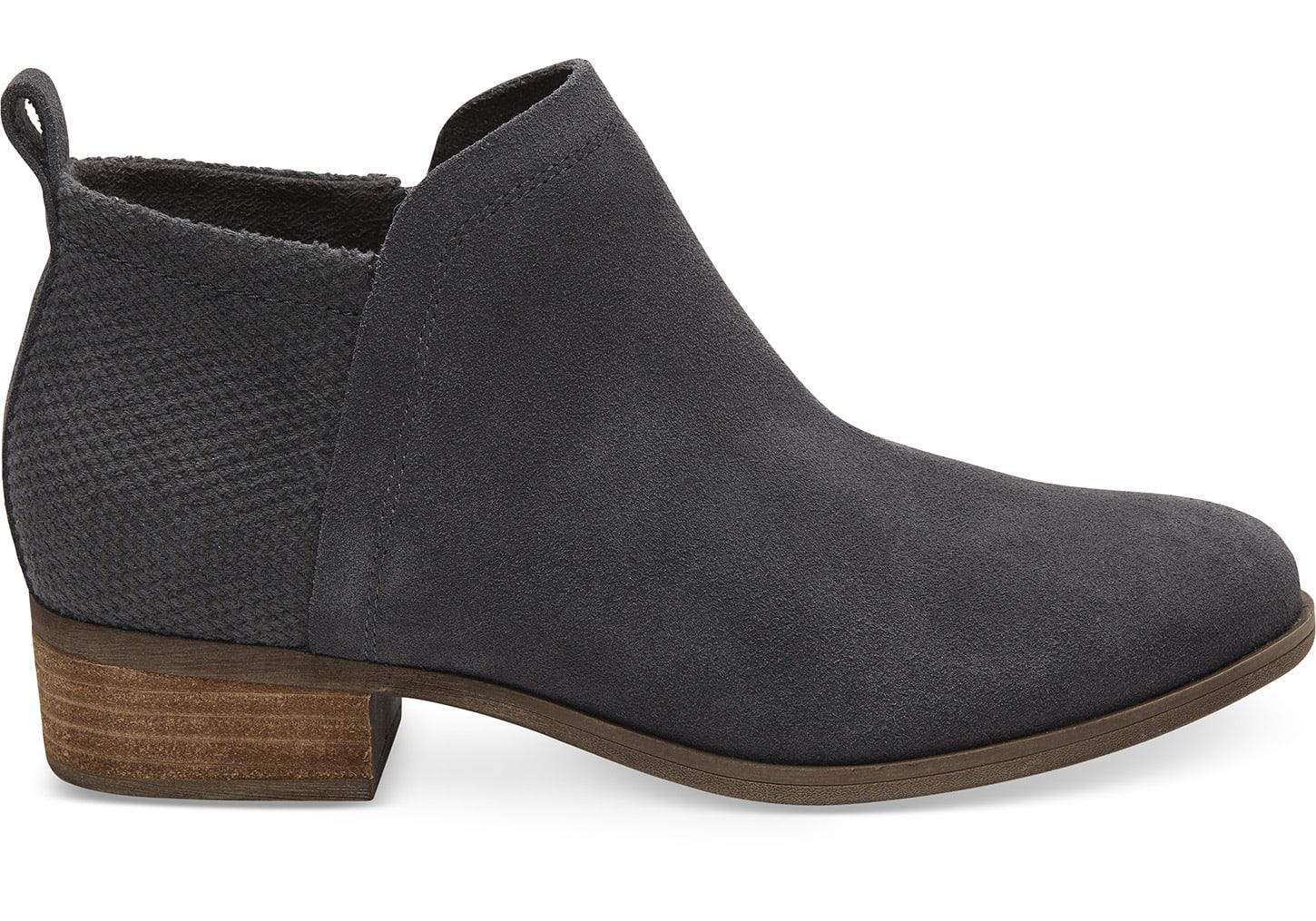 forged iron suede and textured velour mix women's deia booties