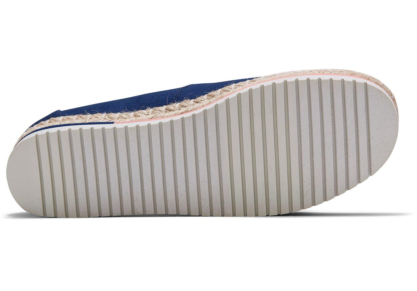 meuf capri blue canvas platform women's espadrilles