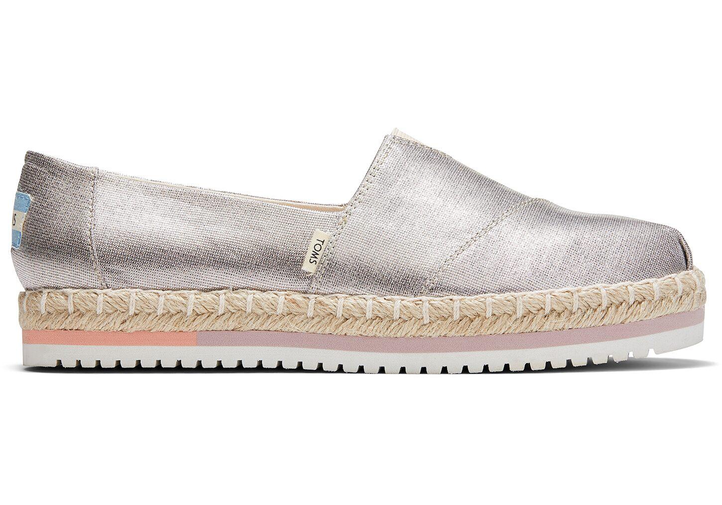 silver iridescent toms