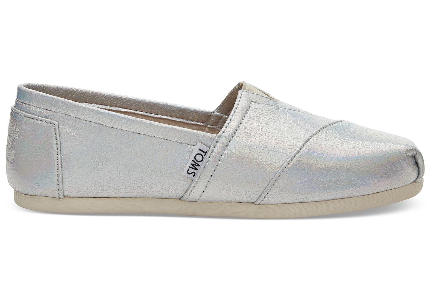 toms silver shoes