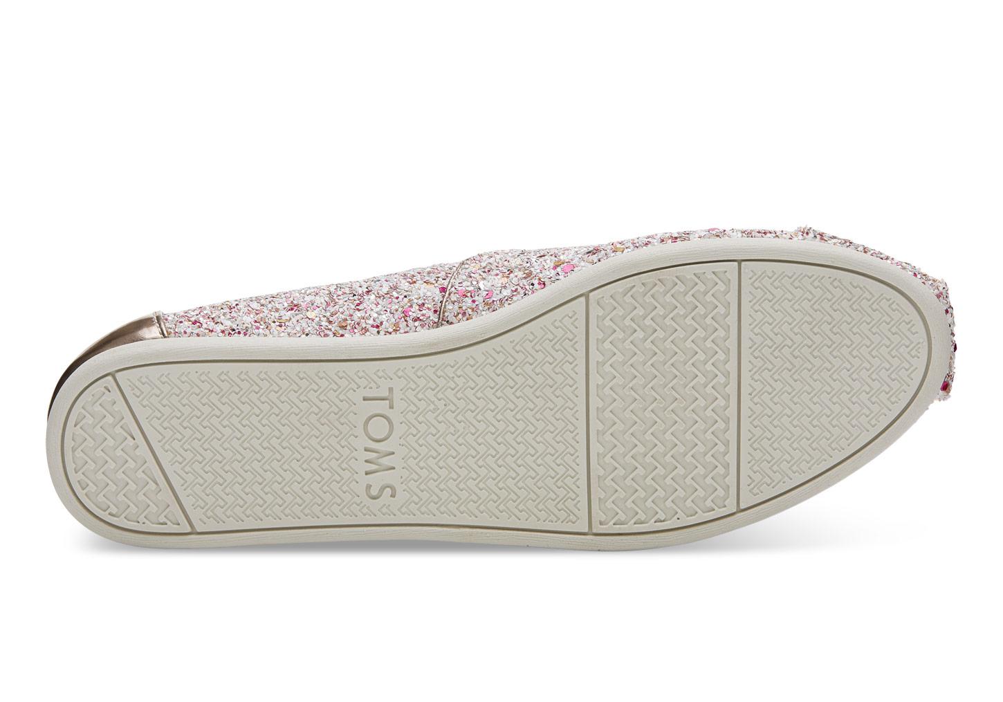 toms candy cane glitter shoes