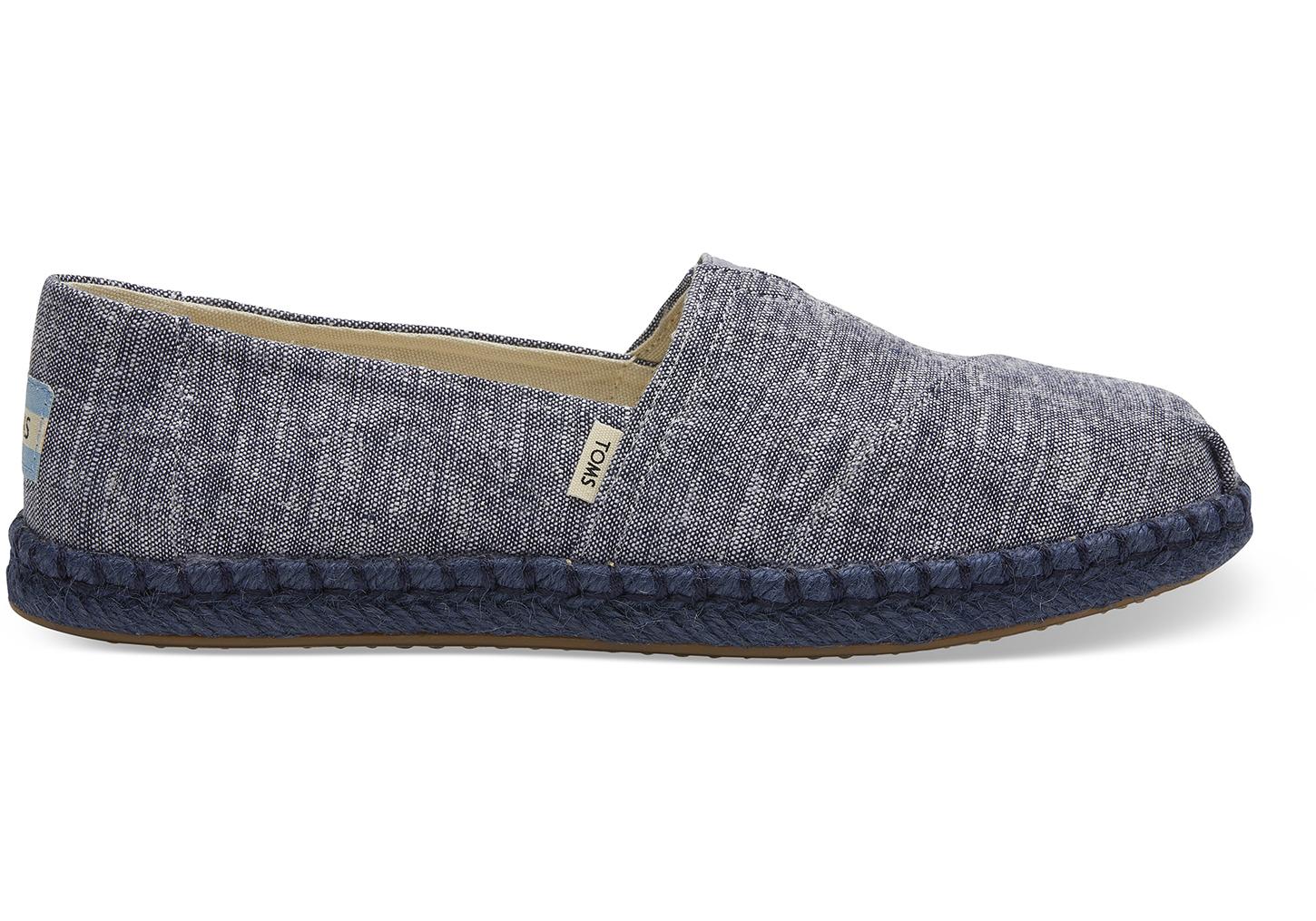 toms navy espadrilles