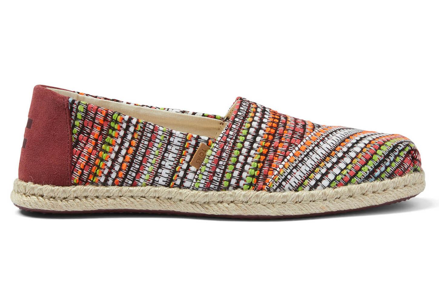 cherry tomato woven women's espadrilles