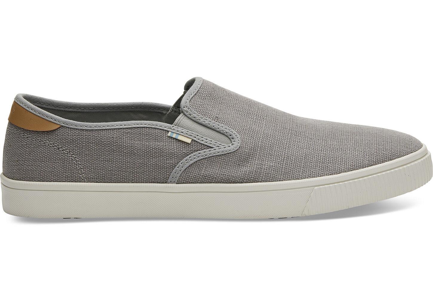 toms gray slip ons