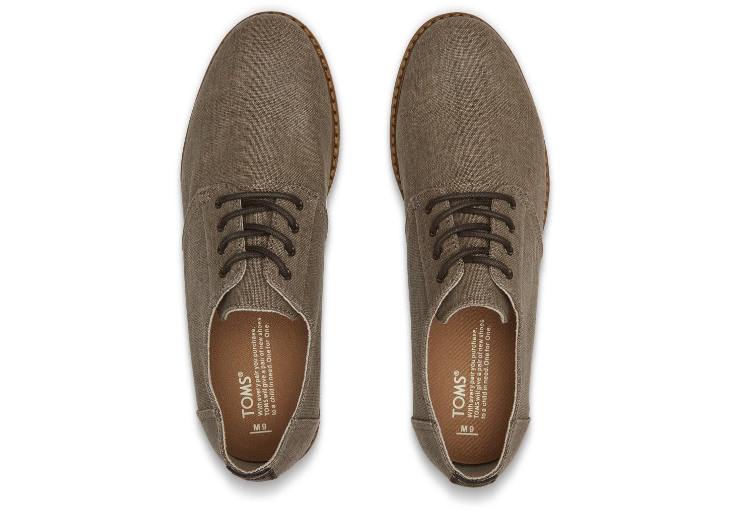 grey linen men's preston dress shoes