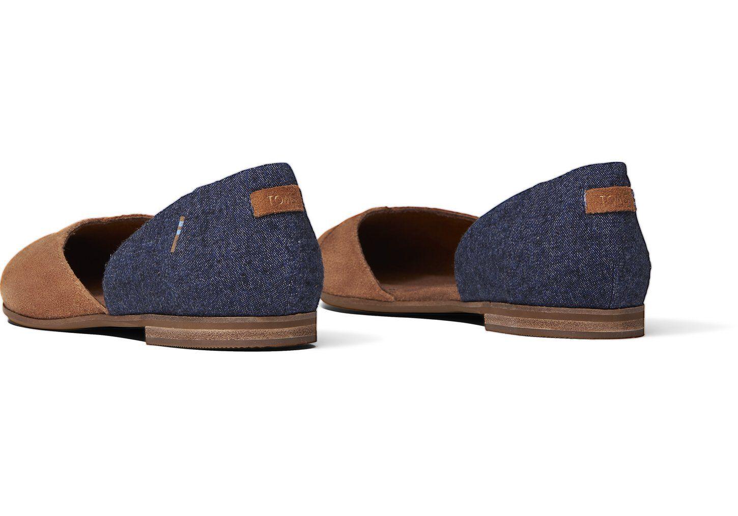 toms julie printed suede flat