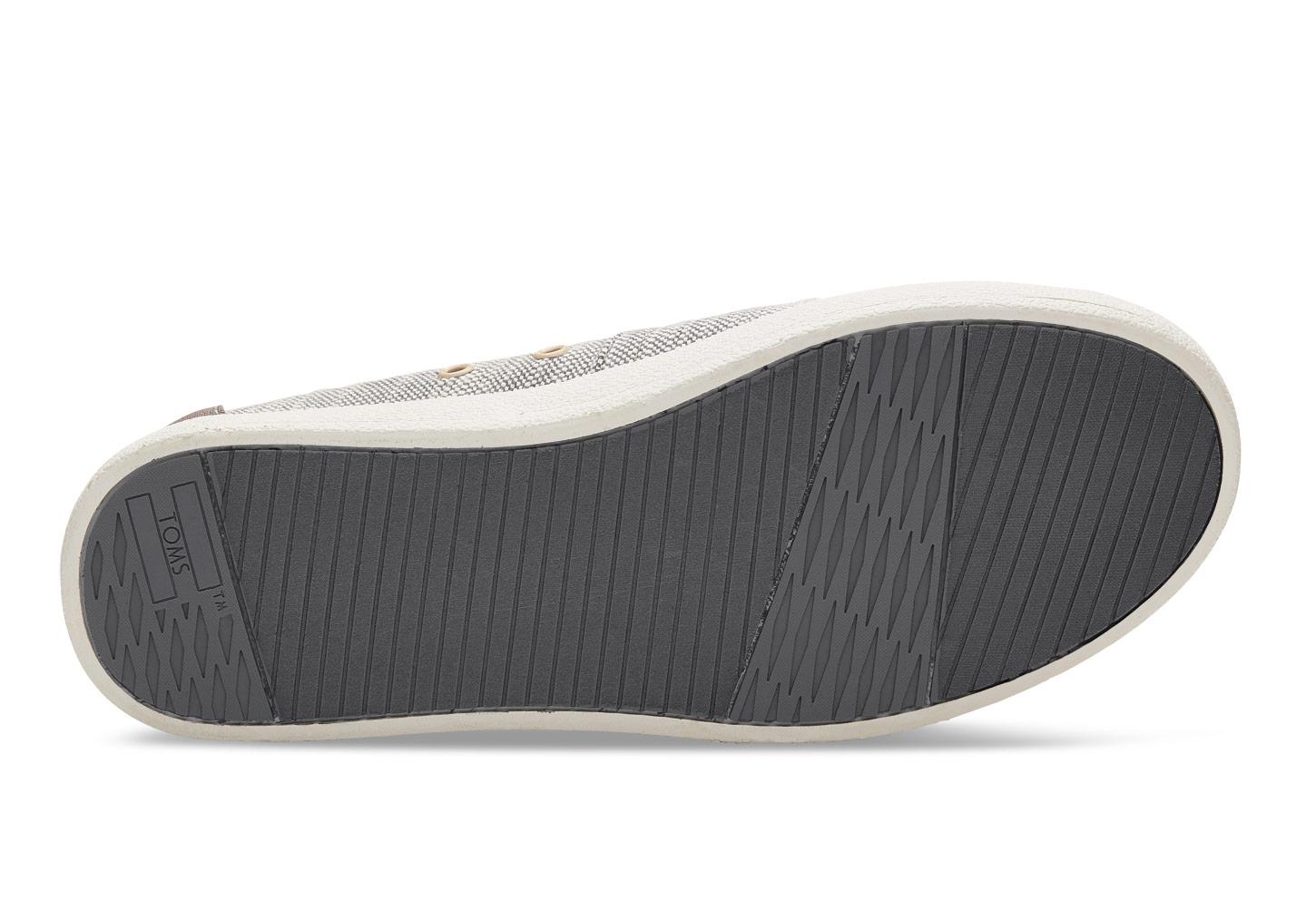 toms avalon grey textured woven