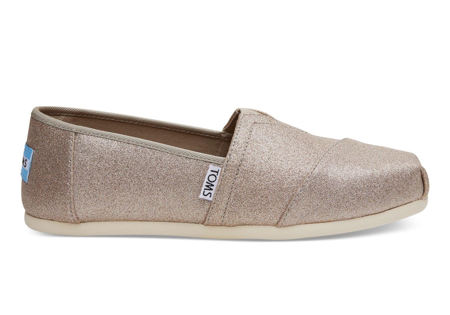TOMS Rubber Rose Gold Glimmer Women's Classics - Lyst