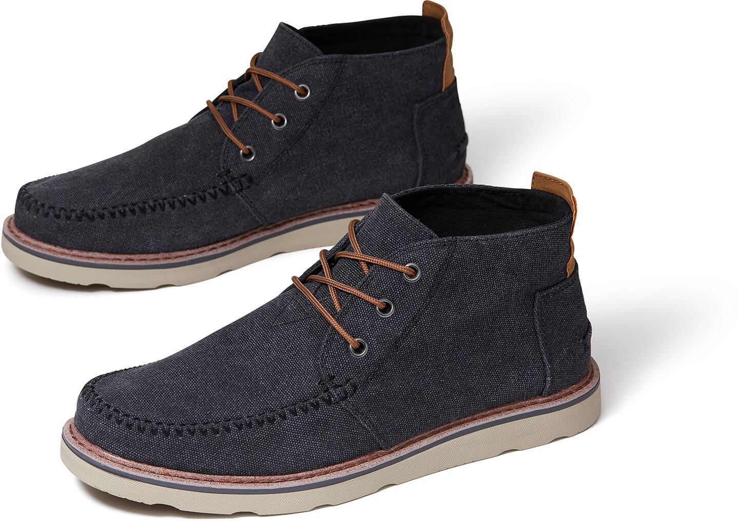 toms black chukka boots