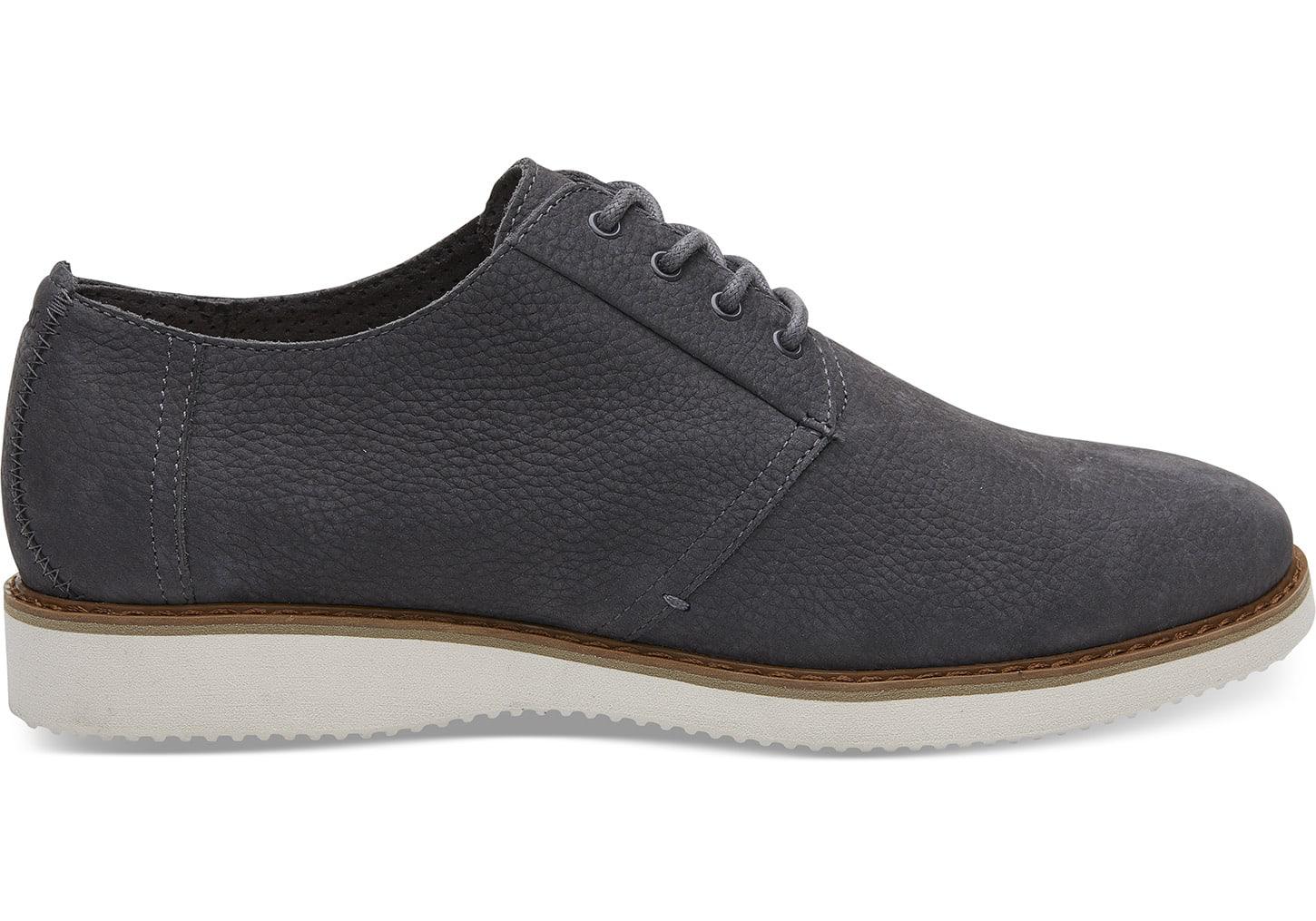 TOMS Cotton Forged Iron Grey Nubuck Men's Preston Dress Shoes in Gray ...