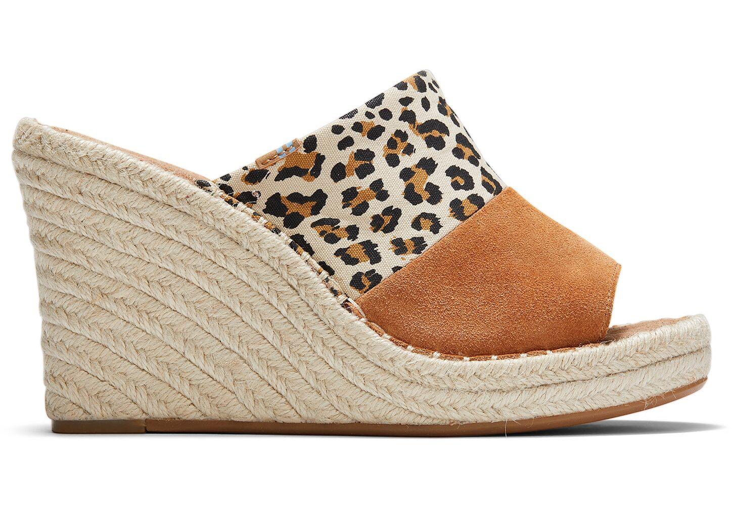 cheetah print toms wedges