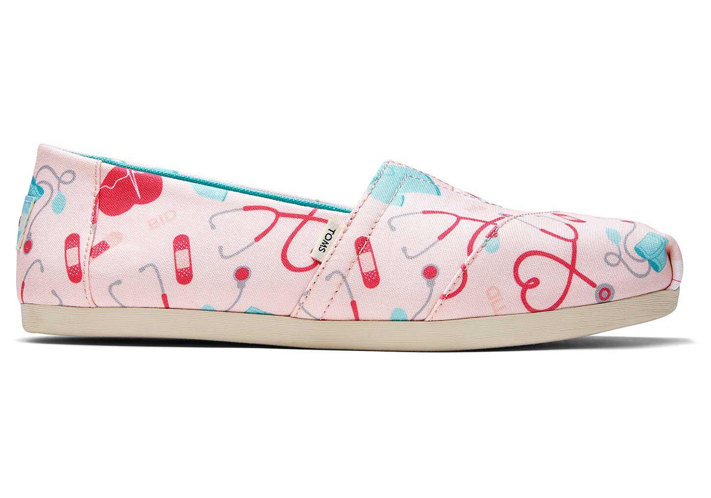 TOMS Canvas Alpargata Healthcare Heroes in Pink | Lyst