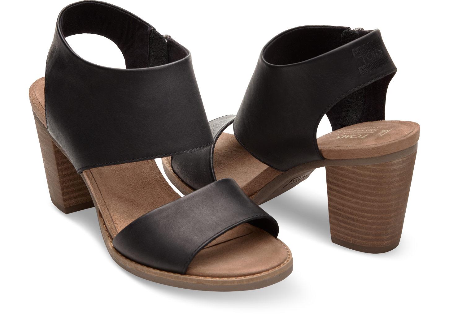 toms majorca black leather