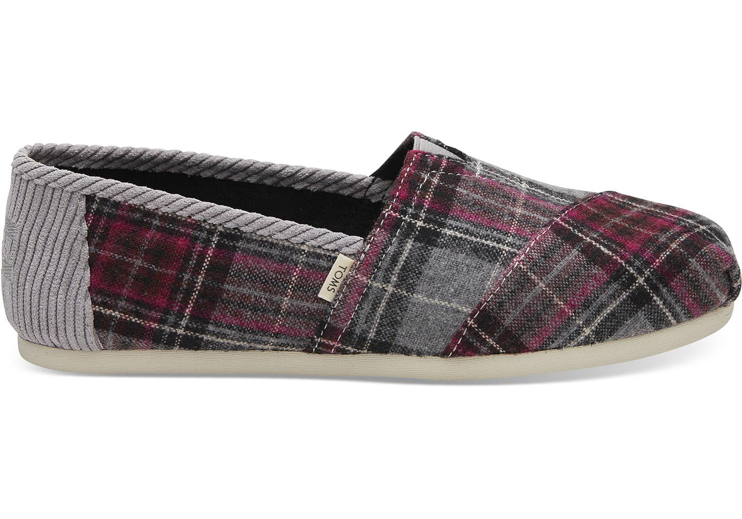 toms back to school plaid women's classics
