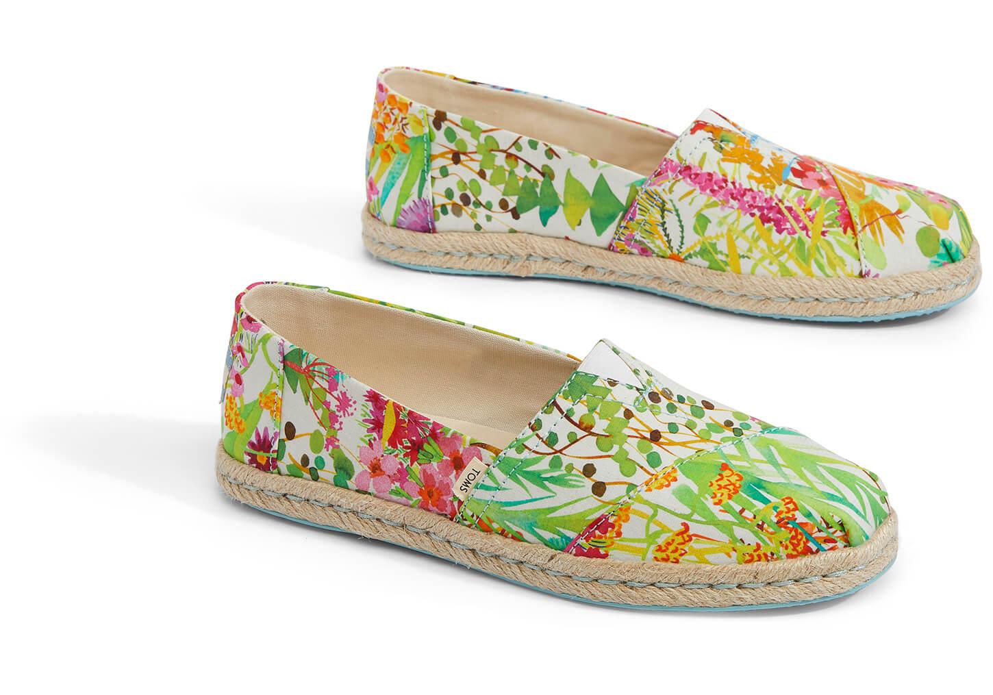 sunshine floral delight lawn women's espadrilles