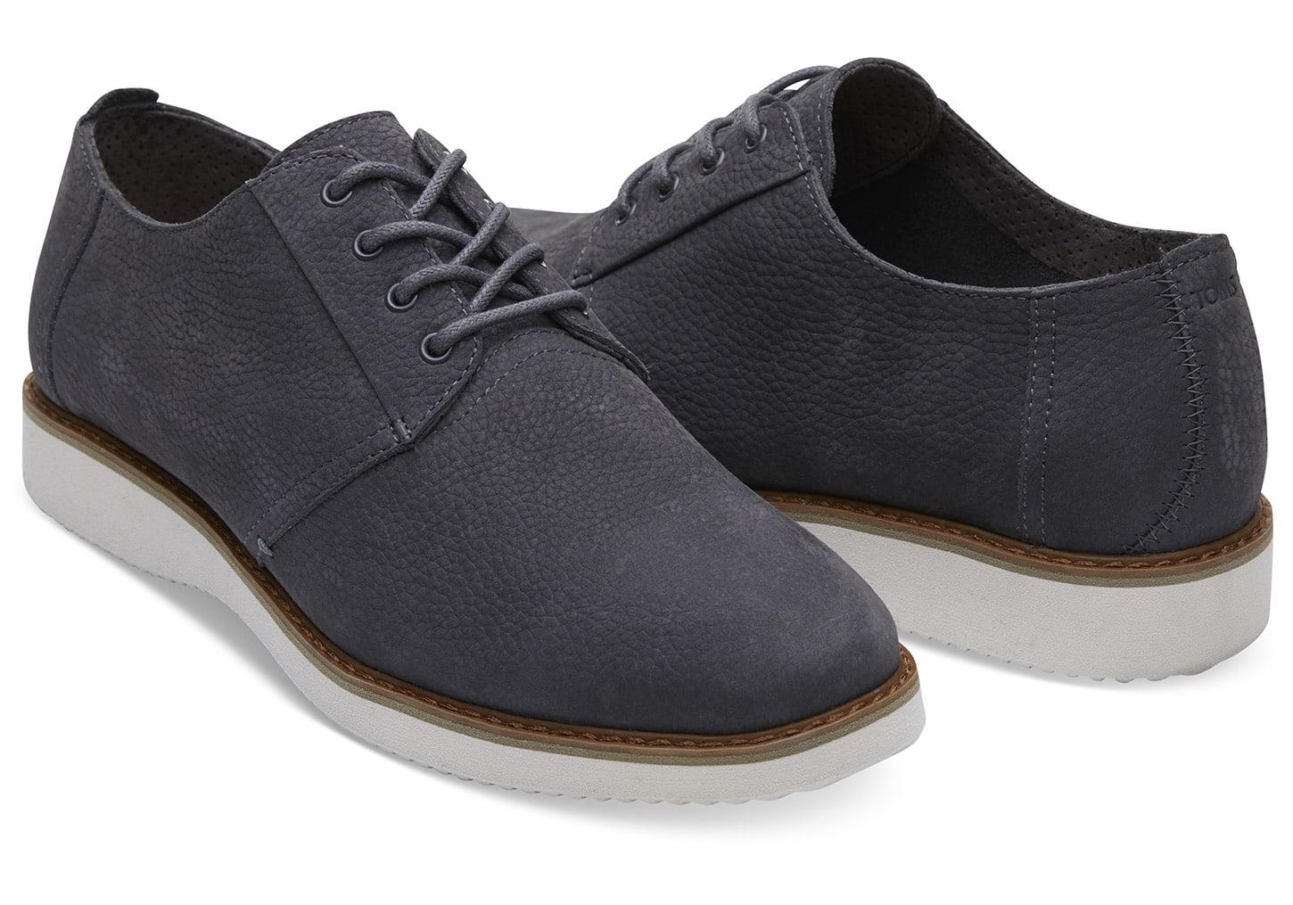 TOMS Cotton Forged Iron Grey Nubuck Men's Preston Dress Shoes in Gray ...