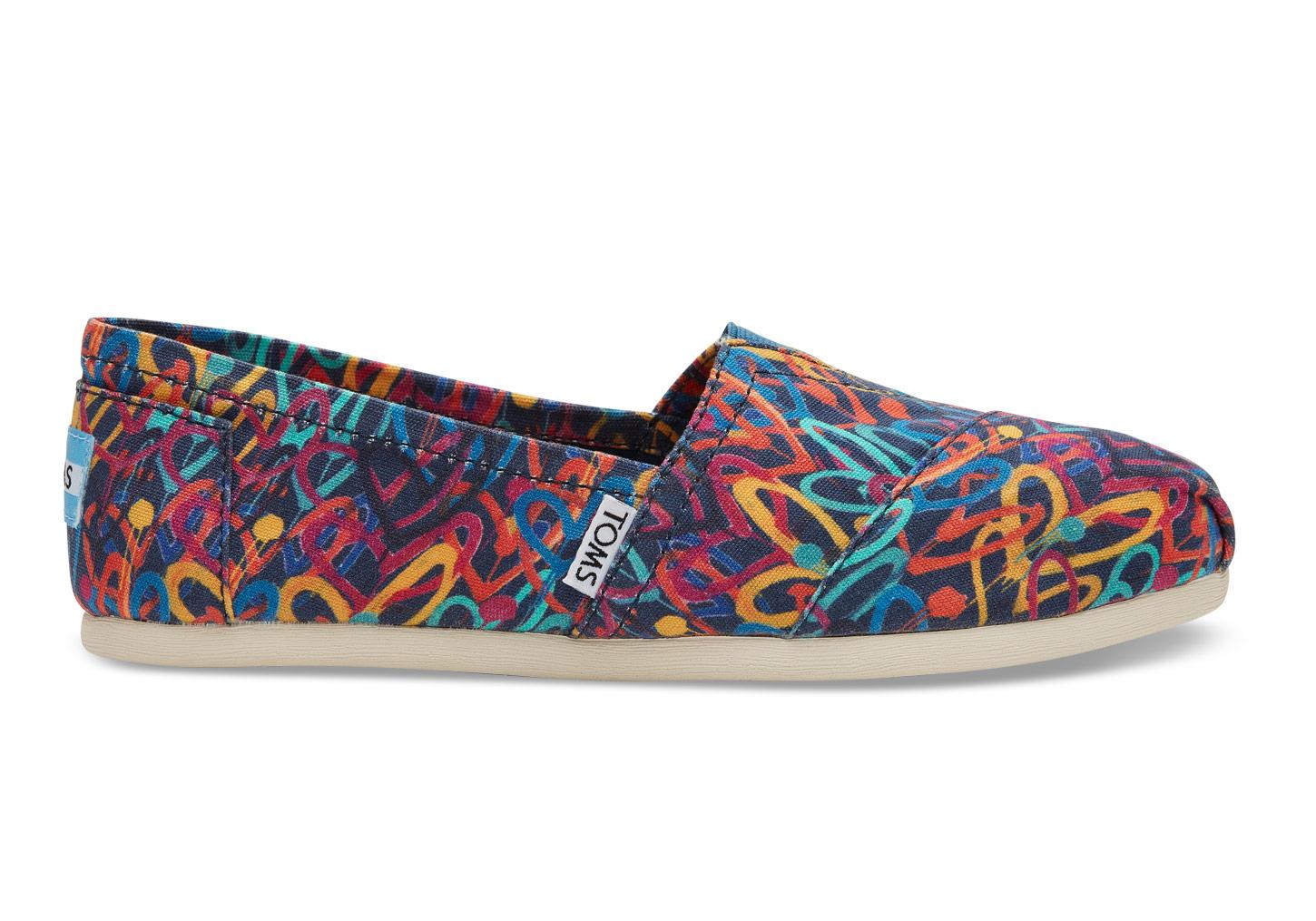 Toms Canvas X James Goldcrown Hearts Women S Classics In Blue Lyst