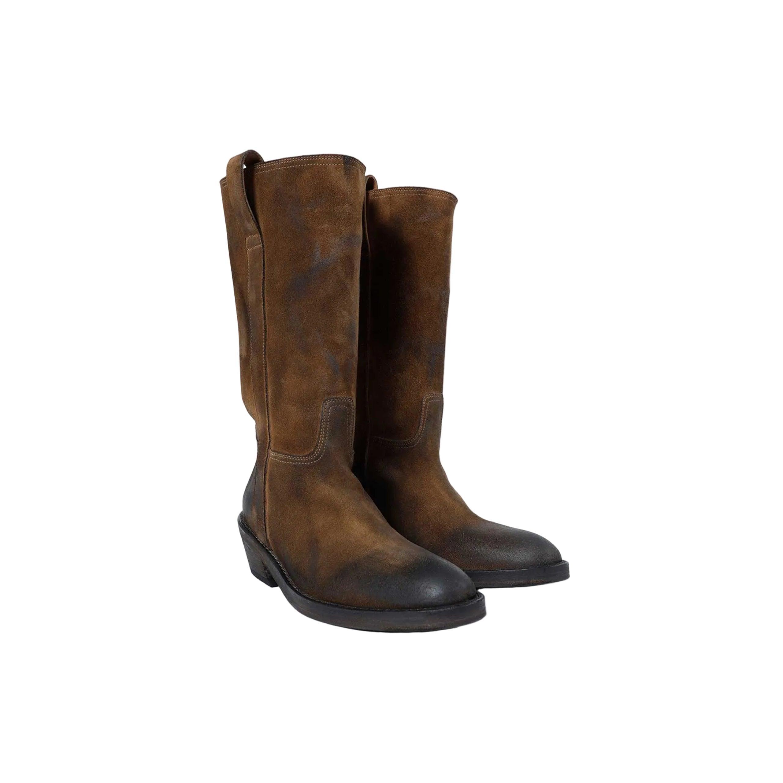 Ann Demeulemeester Laxit Pull On Boots in Brown | Lyst