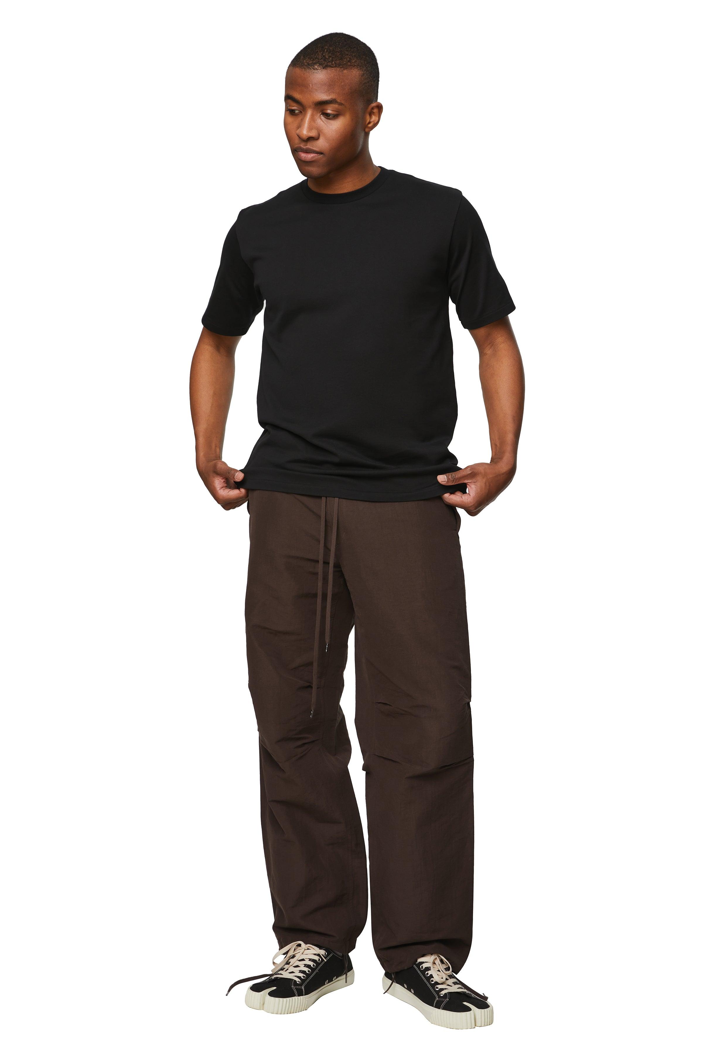 AURALEE High Density Finx Linen Weather Field Pants in Black for