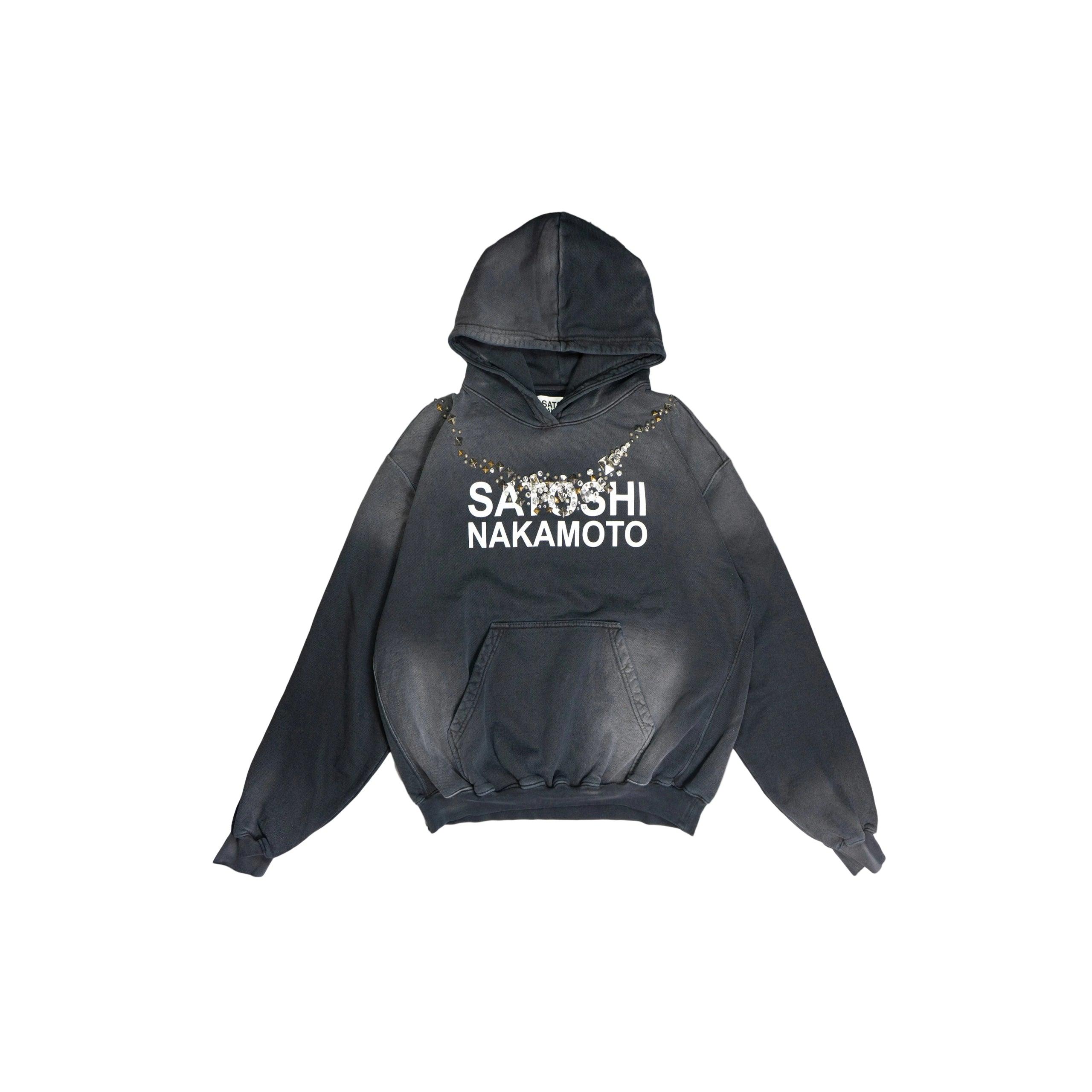 Satoshi Nakamoto Necklace Hoodie in Blue for Men | Lyst