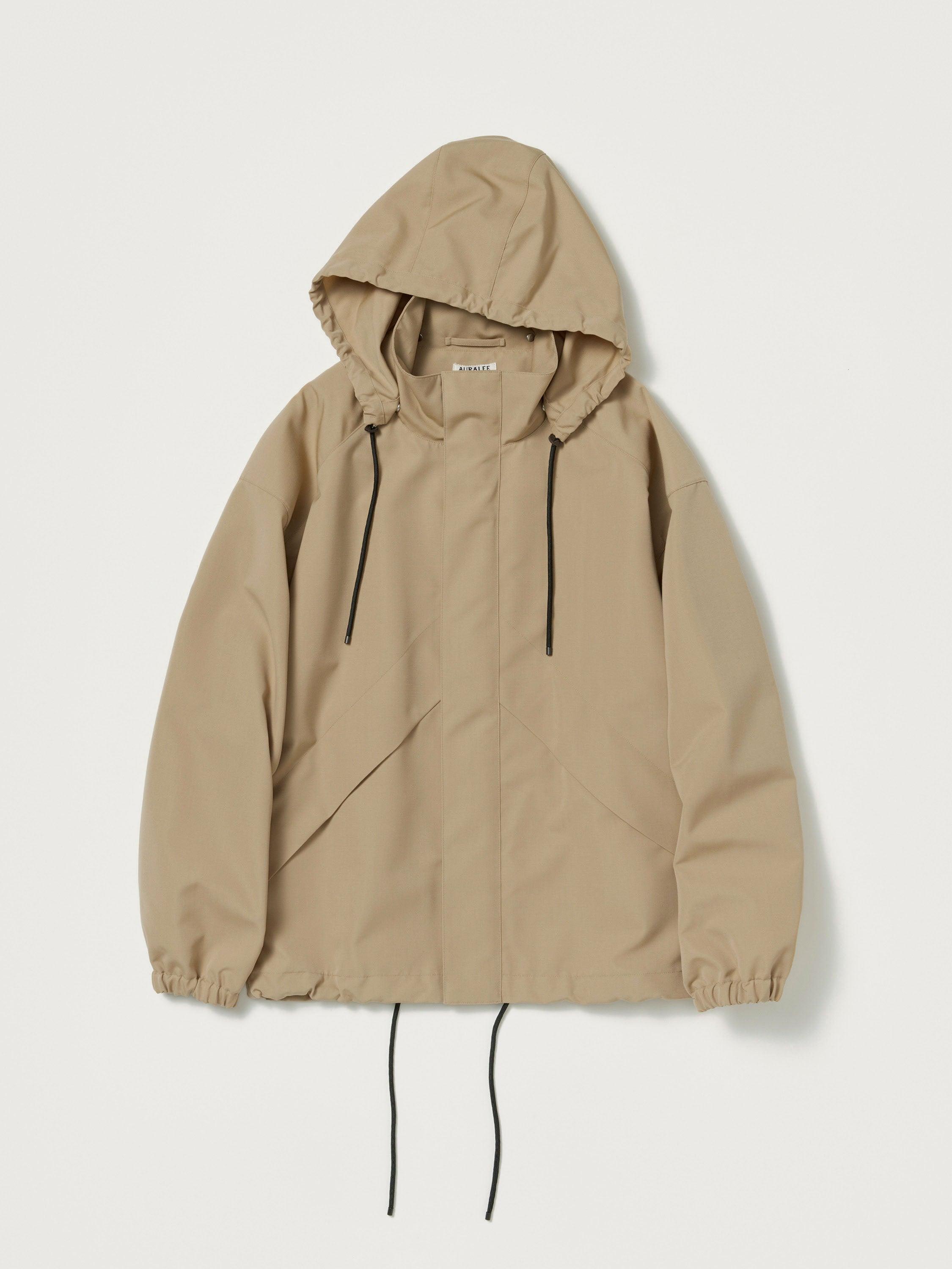 WOOL MAX CANVAS HOODED BLOUSON-