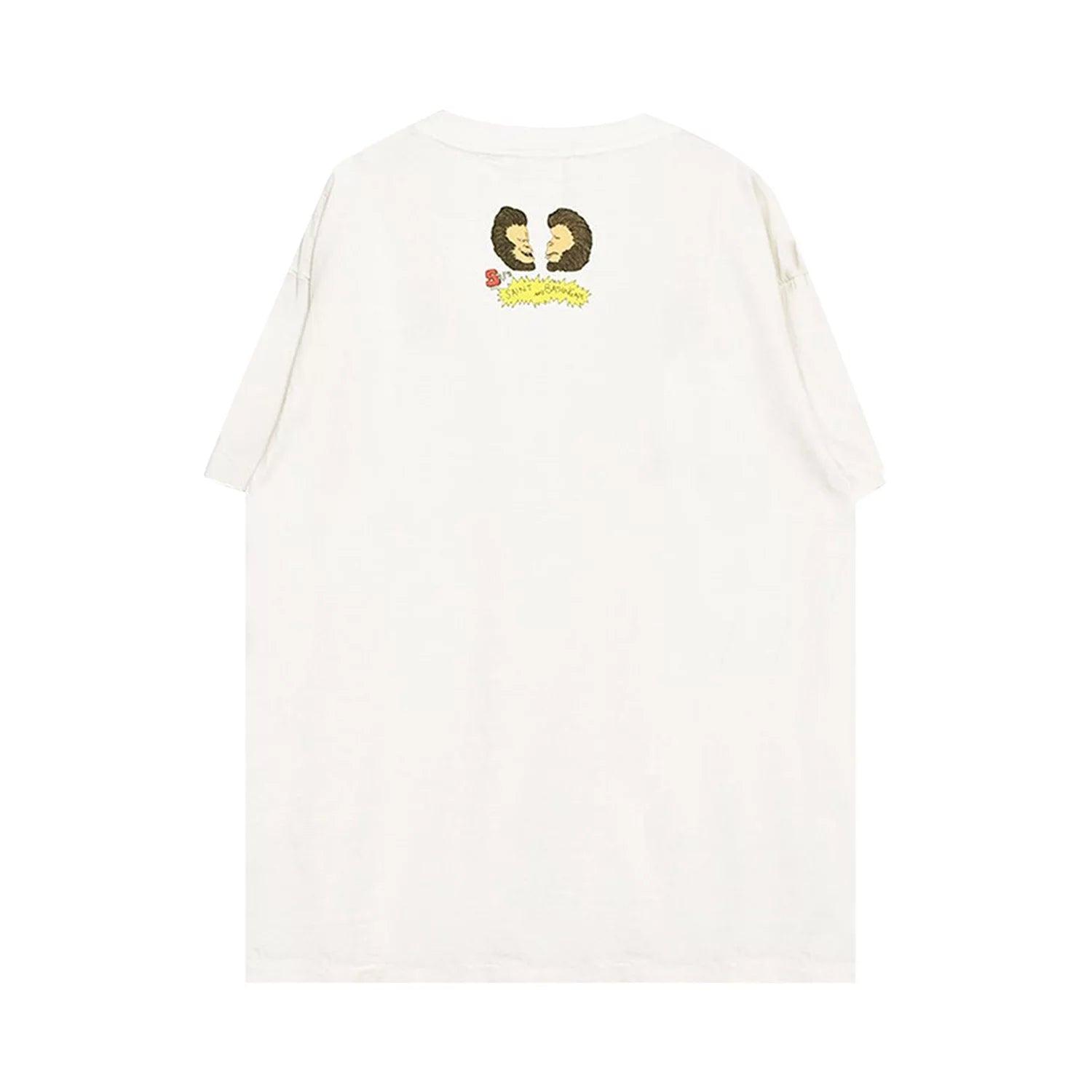 Saint Michael Bape Heaven & Hell T-shirt in White for Men | Lyst