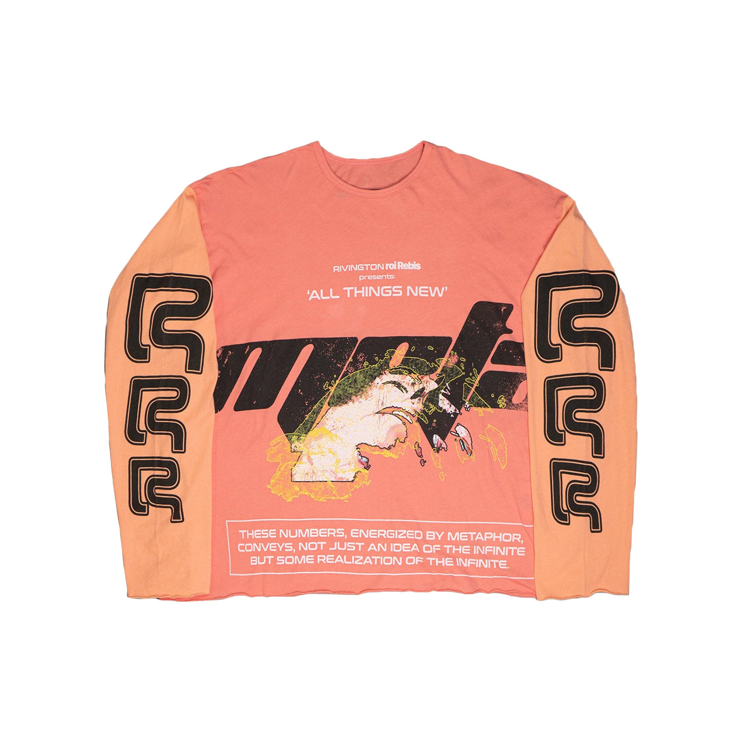 RIVINGTON roi Rebis All Things New Enemy Long Sleeve Tee in Pink