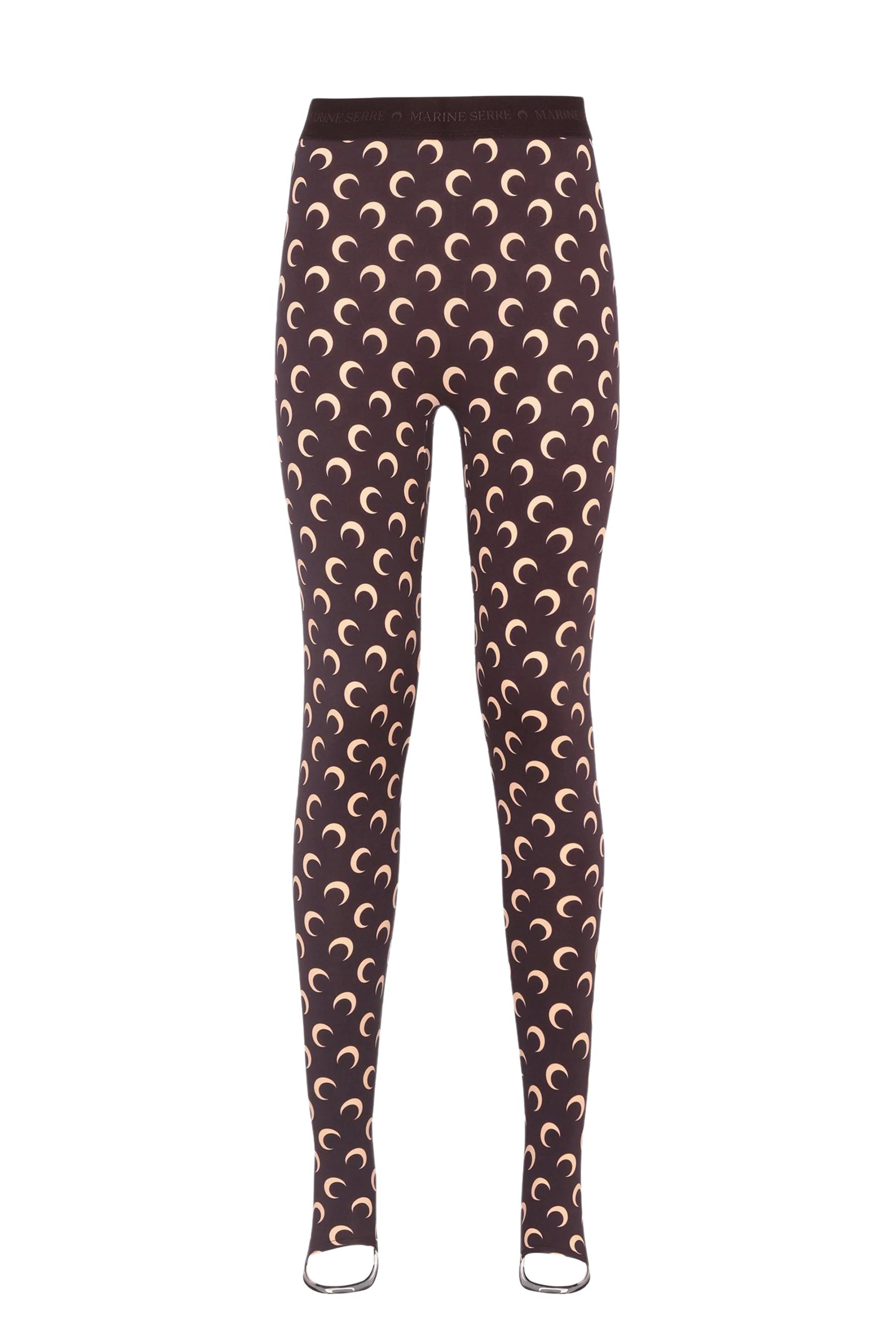 Marine Serre All Over Moon Leggings in Natural | Lyst