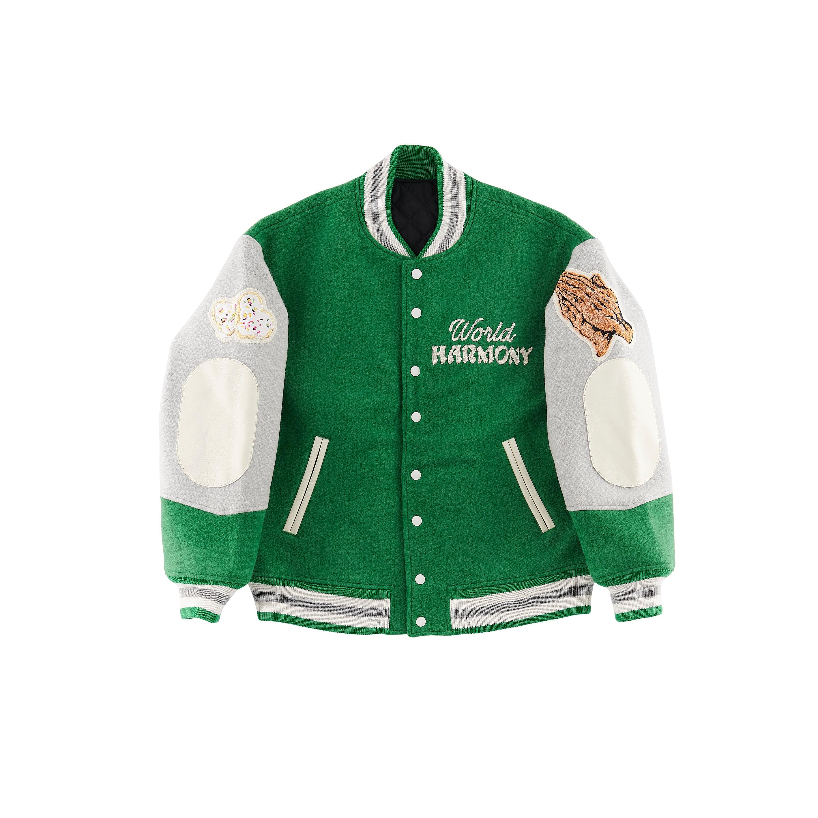 Saint Michael Varsity Jacket in Green for Men Lyst