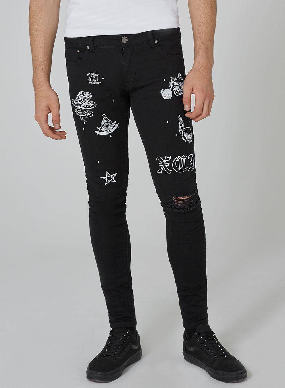 black pyramid jeans