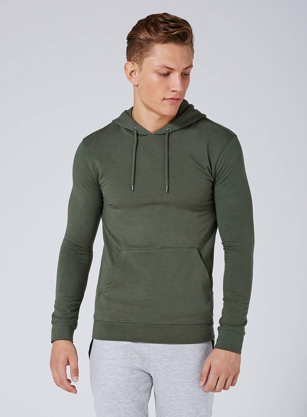 topman muscle fit hoodie