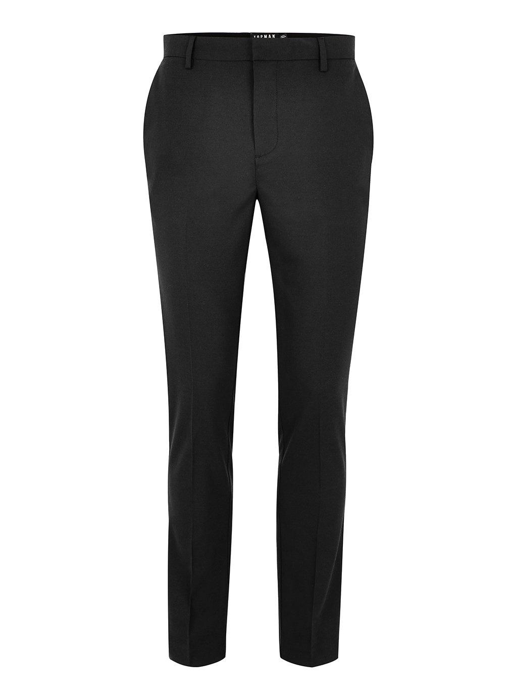 Black Skinny Fit Dress Pants